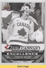 2024-25 Upper Deck Series 2 UD Canvas Black & White Ethan Del Mastro READ 0o45