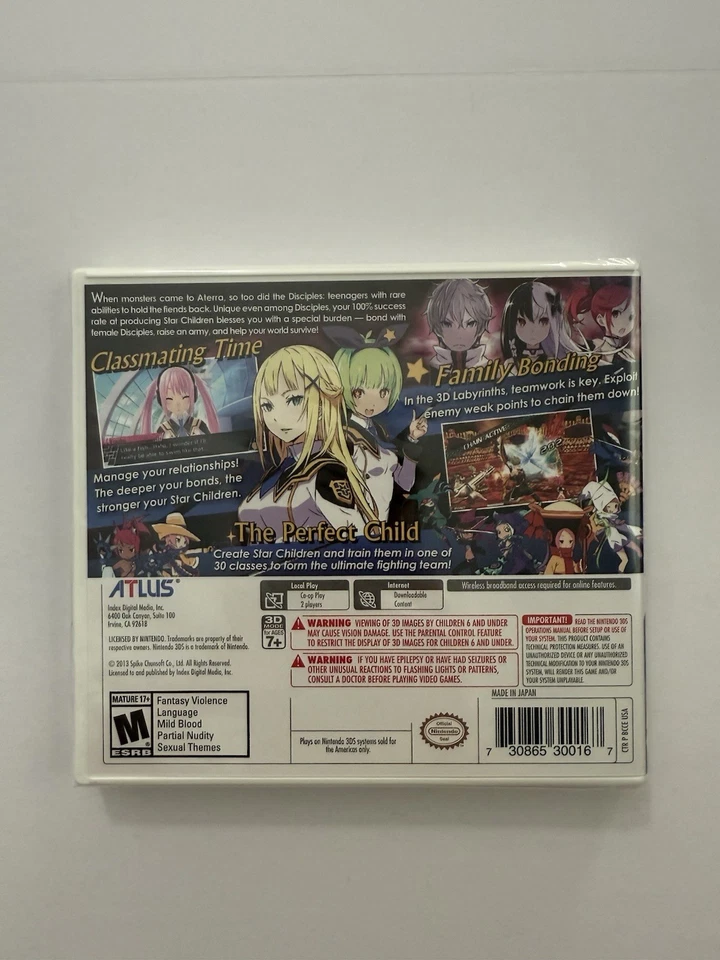 Conception II: Children of the Seven Stars Nintendo 3DS New Sealed - Image 2 of 4