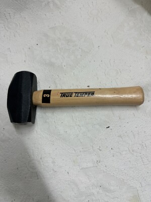 True Temper Double-Face Hand Drill Hammer Mallet 3 lb Head 10-1/2'' Handle New
