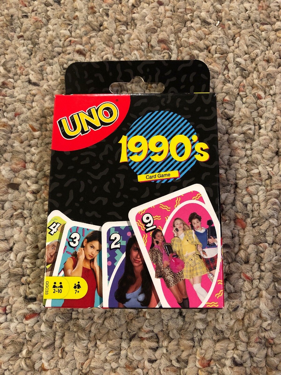 UNO Card Game 1990's 90's Pop Culture Nostalgia 90s 1990s BRAND