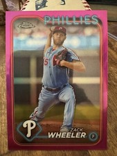 Zach Wheeler #25 Topps Chrome 2024 (Hot Pink) Phillies  