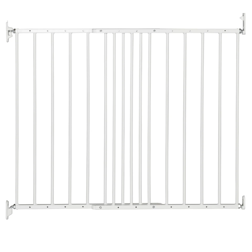 DOLLE Treppenschutzgitter Türgitter Baby Kinder Absperrgitter weiß 62,5–106,8 cm