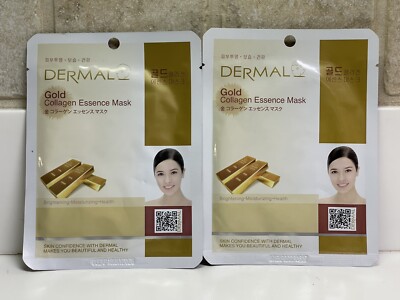 Dermal Korea Collagen Essence Facial Mask Sheets (2)-Gold | eBay