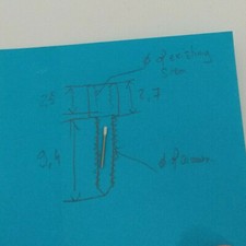 Watch stem extender with different threads i.e. .7 to .9 etc 