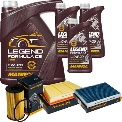 Inspektionspaket MANNOL 0W-20 Legend Formula C5 8L für Jaguar E-Pace 2.0 AWD