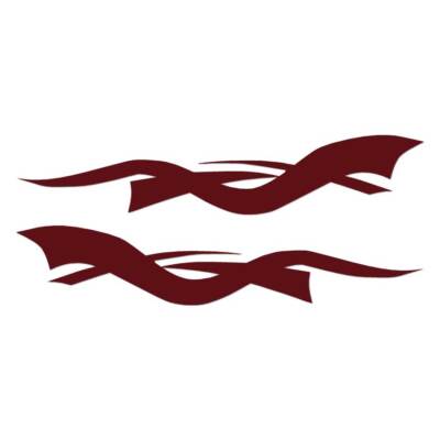 Pinstripe Pair Set, Vinyl Decal Sticker, Multiple Colors & Sizes #7433