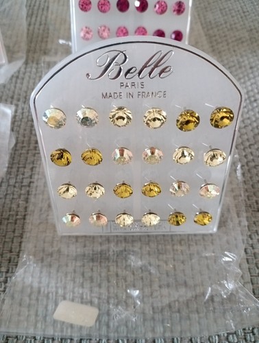 Restposten 72 Paar nagelneue Belle Paris Swarovski Kristall Ohrstecker am POS - Bild 2 von 24