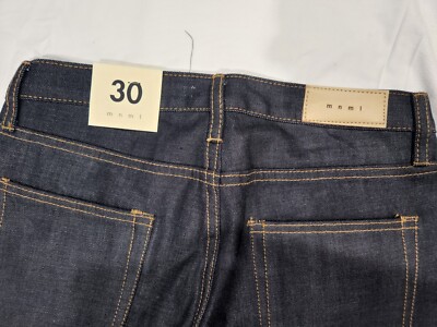 NWT MNML men's 30x35 M35 Denim Blue Dark Wash Ankle Zip Slim Denim