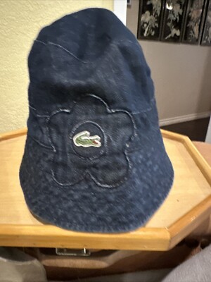 Lacoste Girls Hat Lite Weight Jean Material 