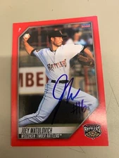 Joey Matulovich Signed Autograph 2022 Wisconsin Timber Rattlers Team Card IP Aut