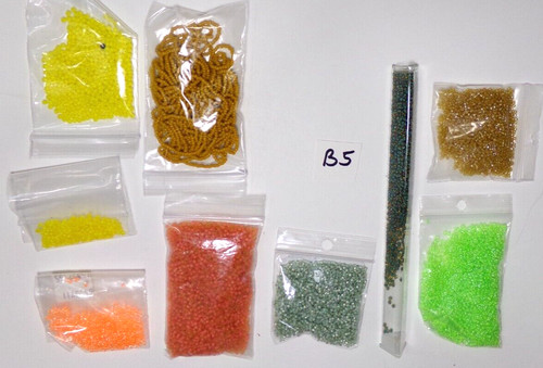 SIZE 11/0   CRAFT SEED BEADS   125 g   ( 4.4 OZ)    LOT  B5   bon88craft bz8cr