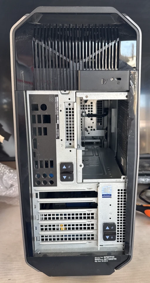 Original  Mid-Tower Dell Alienware Aurora R8 Desktop Case ONLY With Fans - Image 3 of 4