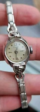 Vintage Timex Cocktail Bracelet Watch Rhodium PL. Bezel Stainless Steel Back