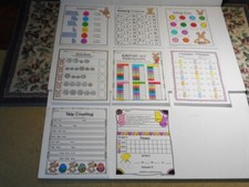 Easter Primary Level Multi-Skill Math Activity Set 8 Exercises Laminated New 