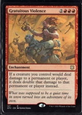Gratuitous Violence 127 Rare Non Foil AFC Forgotten Realms Magic TCG NM