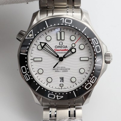 2024 New Omega 210.30.42.20.04.001 Seamaster Black On White Steel Ceramic Watch