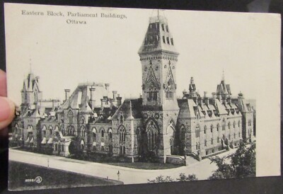 Eastern Block, Parliament Buildings, Ottawa Ontario, Antique Postcard