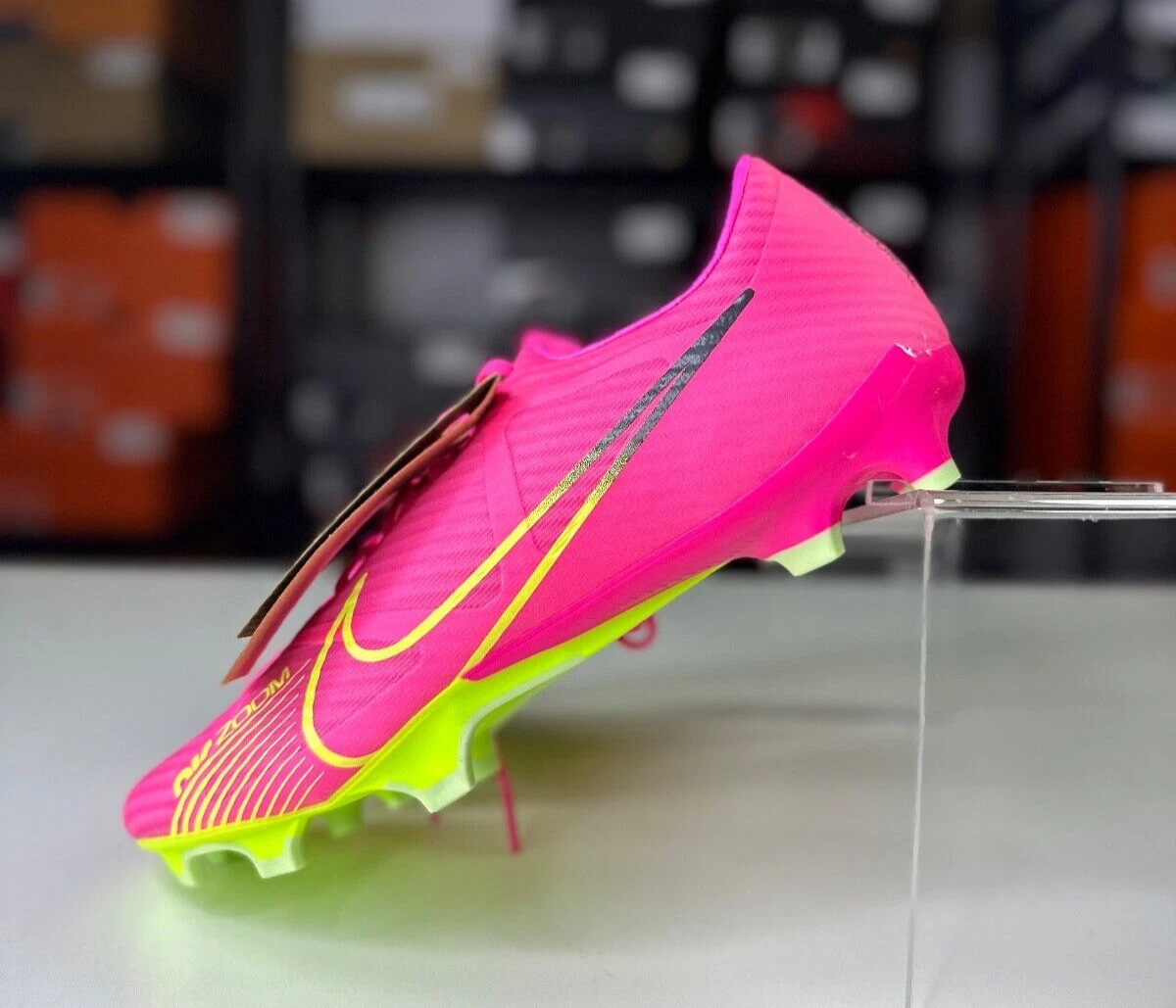 Pink high shop top cleats