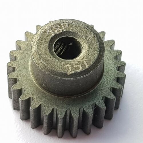 Ingranaggio pignone in metallo 48P 21T 22T 23T 24T 25T aggiornamento modello RC - Foto 12 di 12