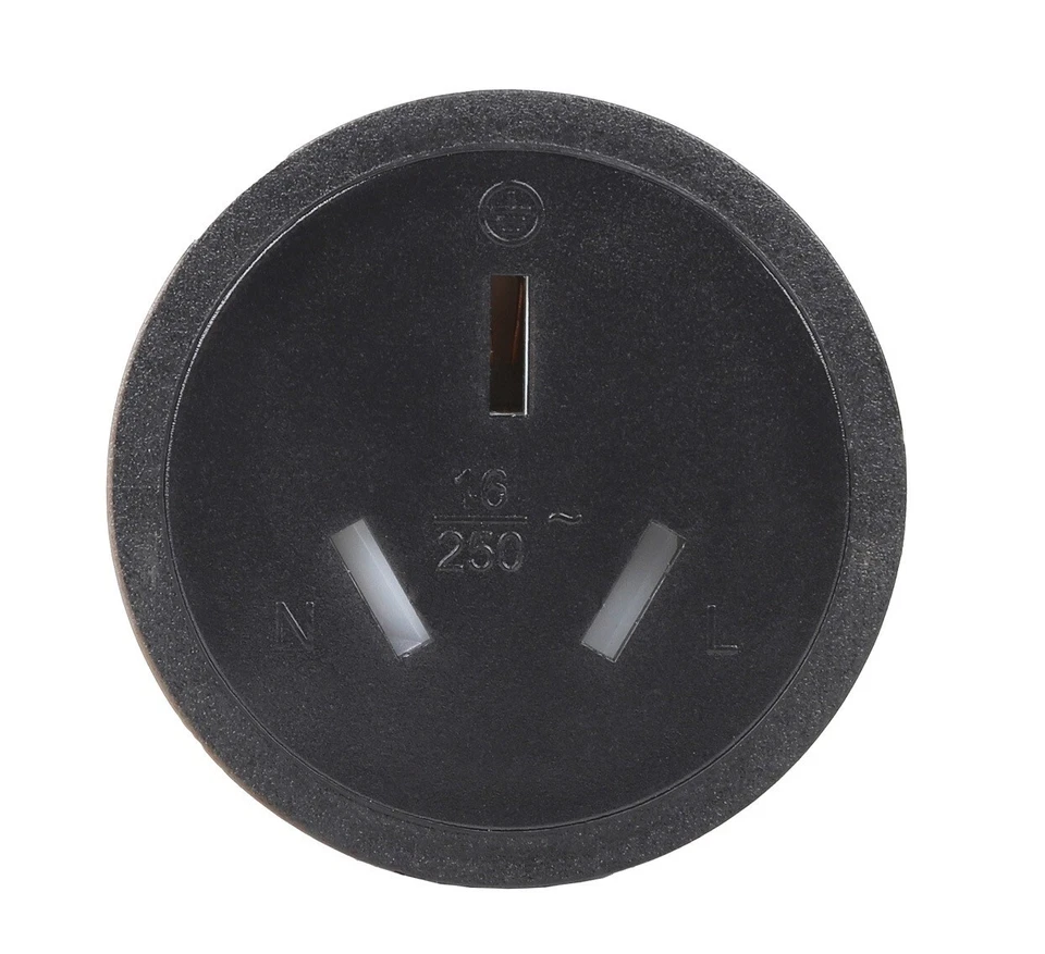 IEC 320 C20 to 16A AC Power Adapter 20A Crossed Tail  16A Australian Female Plug - Image 3 of 4