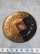 Vintage, Pottery Craft, #409, Ashtray, Mid Century Modern, 7.5”, 1960s, Glazed