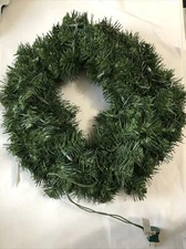 Vickerman Pre-Lit 20" Douglas Fir Wreath 170 Tip 50 Warm White LED Lights New