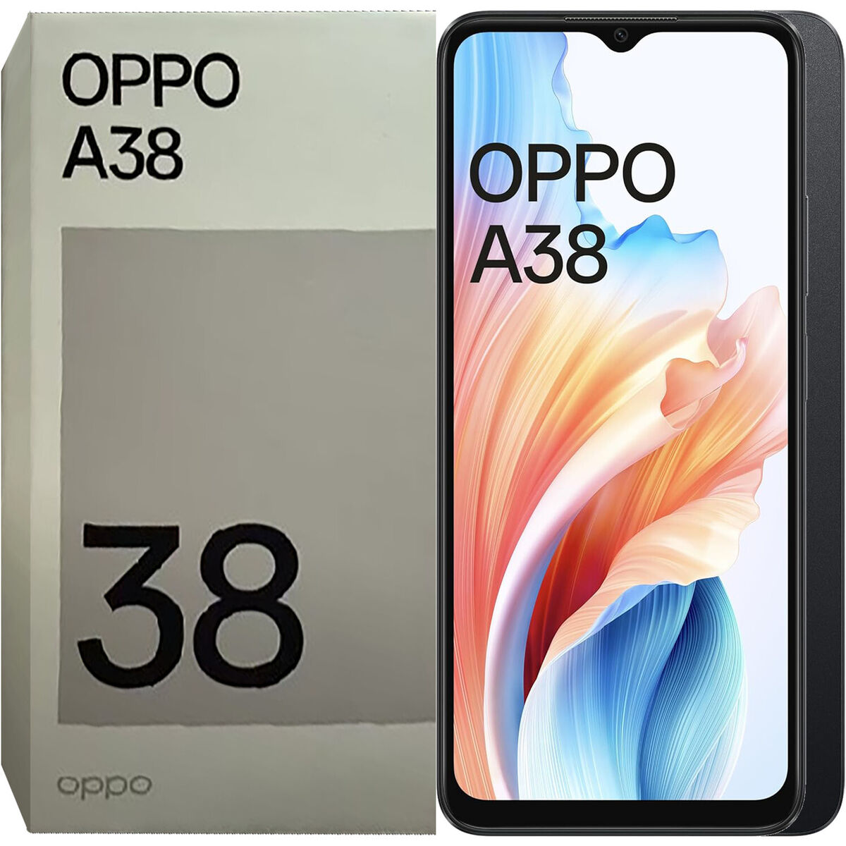 Oppo A38 Dual SIM Glowing Black 128GB and 4GB RAM (6932169334525)