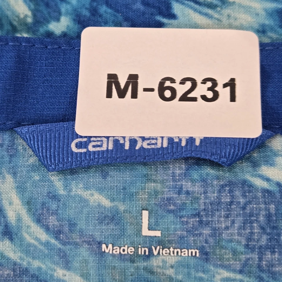 Blusa Médica Carhartt Mujer Grande Azul Fuerza Cruz Flexible Cuello en Y Moda Manga Corta Foto 2 de 4