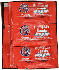 Indian Pumpkin Seeds Salted, 5/16 oz, 36 count 26.05 per gallon