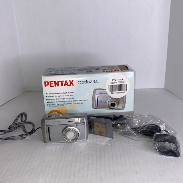 Pentax Optio 33L Vintage Digital Camera 3.2 MP - Tested Working | eBay