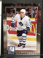 1997-98 Donruss Elite Maple Leafs Hockey Card #38 Alyn McCauley RC