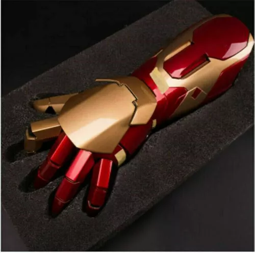 Iron Man MK42 Wearable Arm Hand Glove Palm 1:1 LED Sound Laser Fore Cosplay Gift - Picture 15 of 26