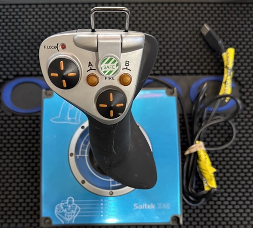Saitek X45 PC Flight Control USB Flight Stick Only! Flight Simulator *Tested* - Picture 7 of 8