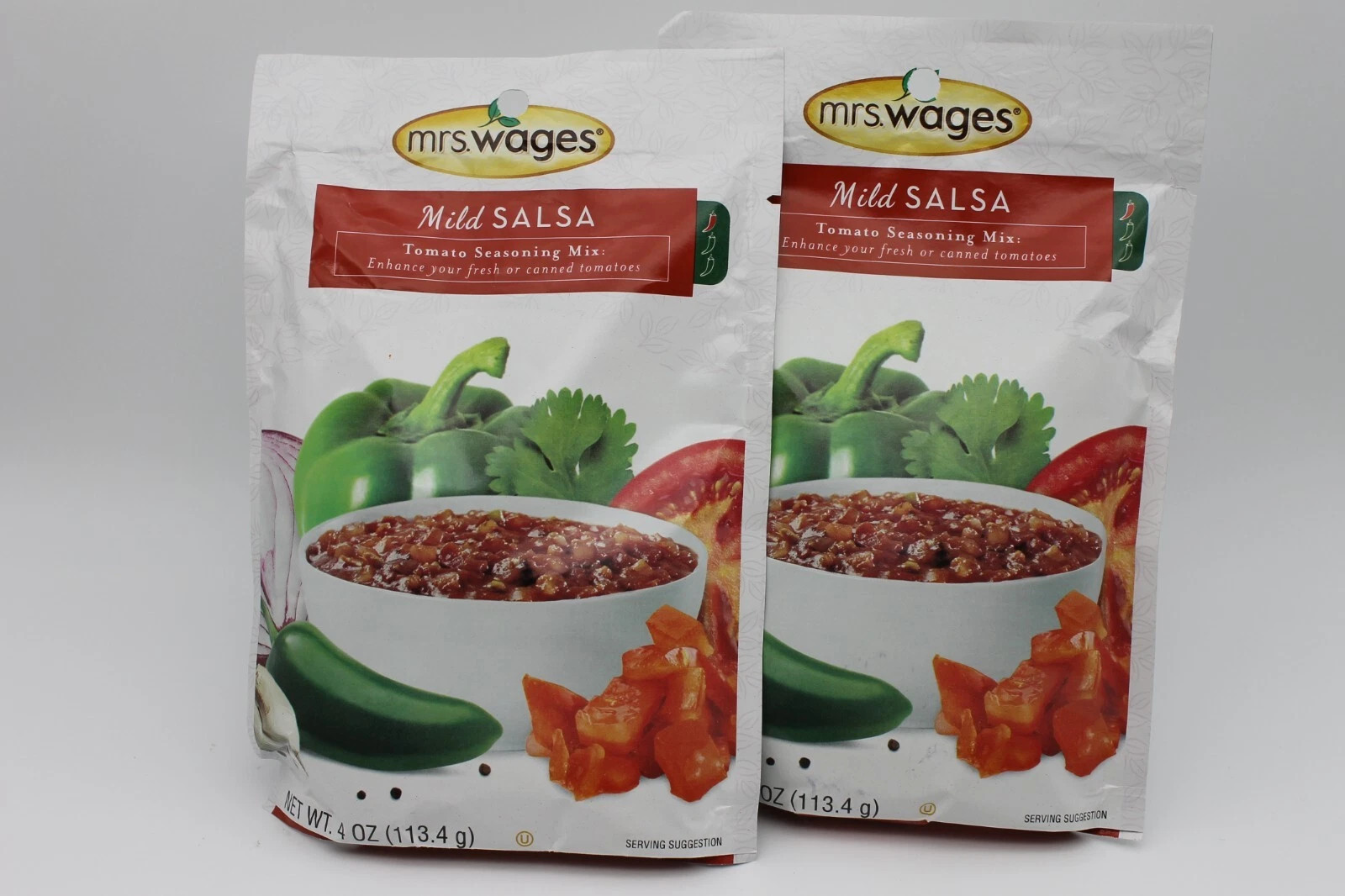 2 Pack Mrs Wages Mild Salsa Tomato Seasoning Mix 4 Ounce