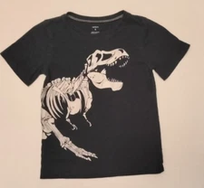 Carters T-Rex Dinosaur Skeleton TShirt Youth Boys Size 8