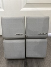 Bose Acoustimass Lifestyle Double Speaker (White)  with wall brackets X 2