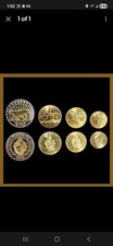 Uruguay 1 2 5 10 Pesos (4 Coin Set), 2011-2015 Puma Bimetallic Unc