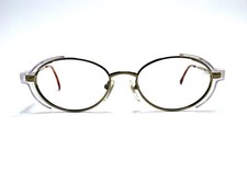 On Guard Gold Oval Glasses w Clear Plastic Eye Protector 053 51 19 135