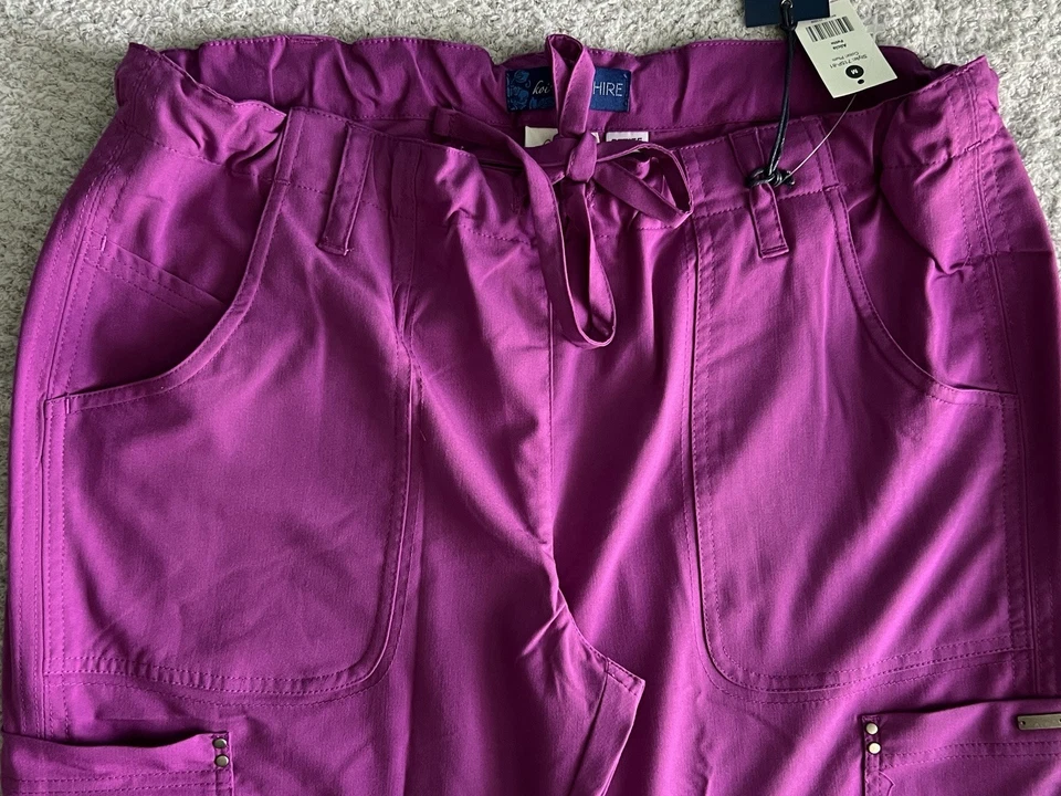 Koi Sapphire Scrub Pants Women’s MP Medium Petite Plum Alicia Nursing Medical - Image 4 of 4