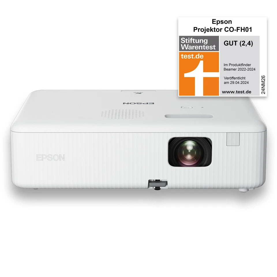 Epson CO-FH01 Full HD-Projektor mit 1080p - Beamer - Android TV3 HDMI 3000 Lumen