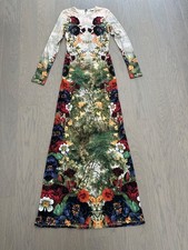 Alice + Olivia DELORA Forbidden Forest Floral Long Sleeve Maxi Dress  - Size 2