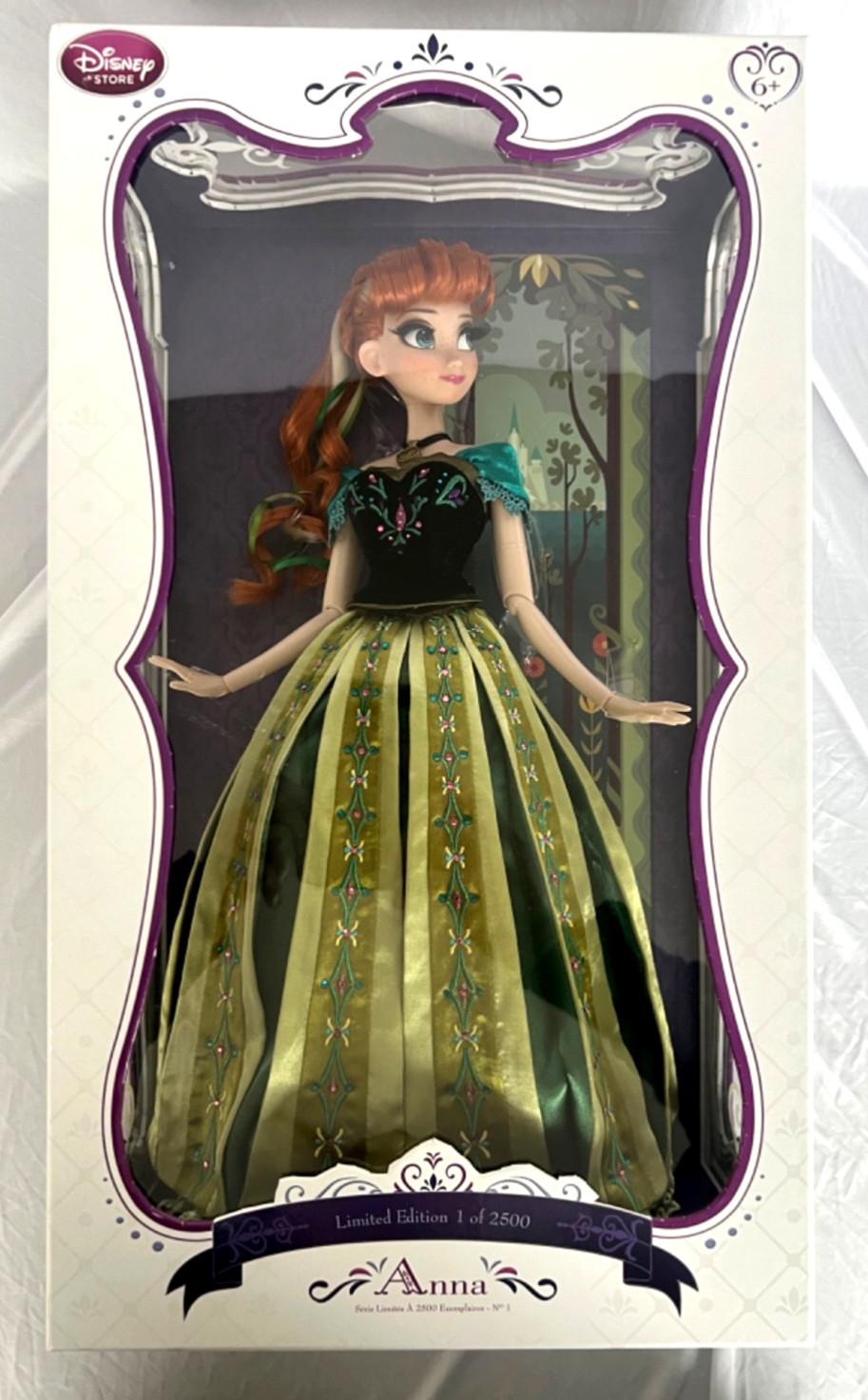 Disney Store Anna Coronation Doll-Limited Edition of 2500-Frozen movie-17”