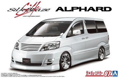 AOSHIMA The Tuned Car No.7 Silk Blaze MNH/ANH10/15W Alphard 2005 1/24 Model Kit