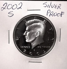 2002-S Kennedy Half Dollar, 90% Silver Proof #2984