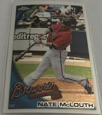 2010 Topps Chrome Baseball Nate McLouth Atlanta Braves base card #162