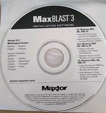 Maxtor MaxBLAST 3 Software Installation CD for Windows