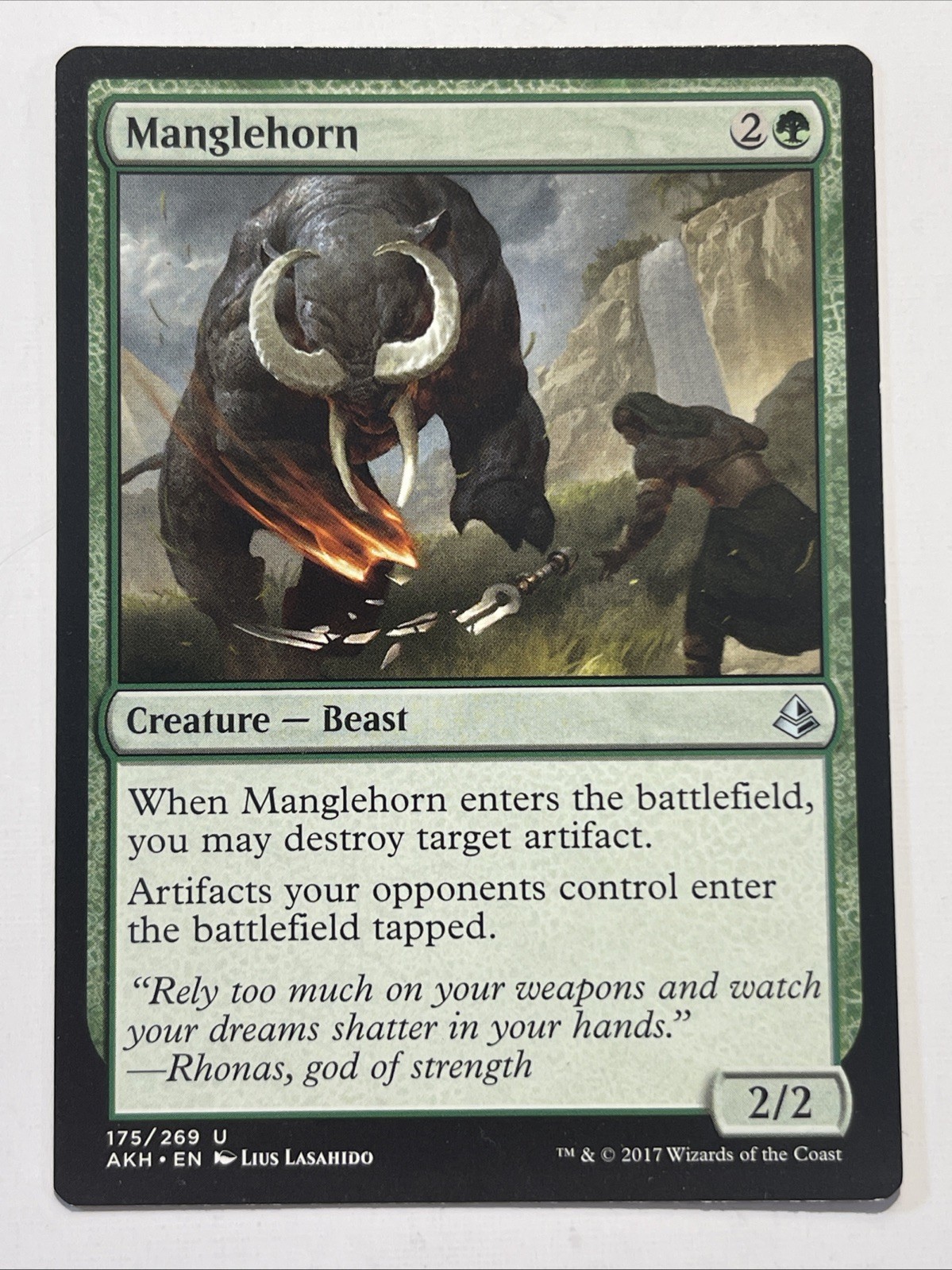 Manglehorn 175 Uncommon Amonkhet Magic: The Gathering Near Mint