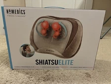 HoMedics Shiatsu Elite Vibration And Massage Pillow With Heat SP-100HA Open Box