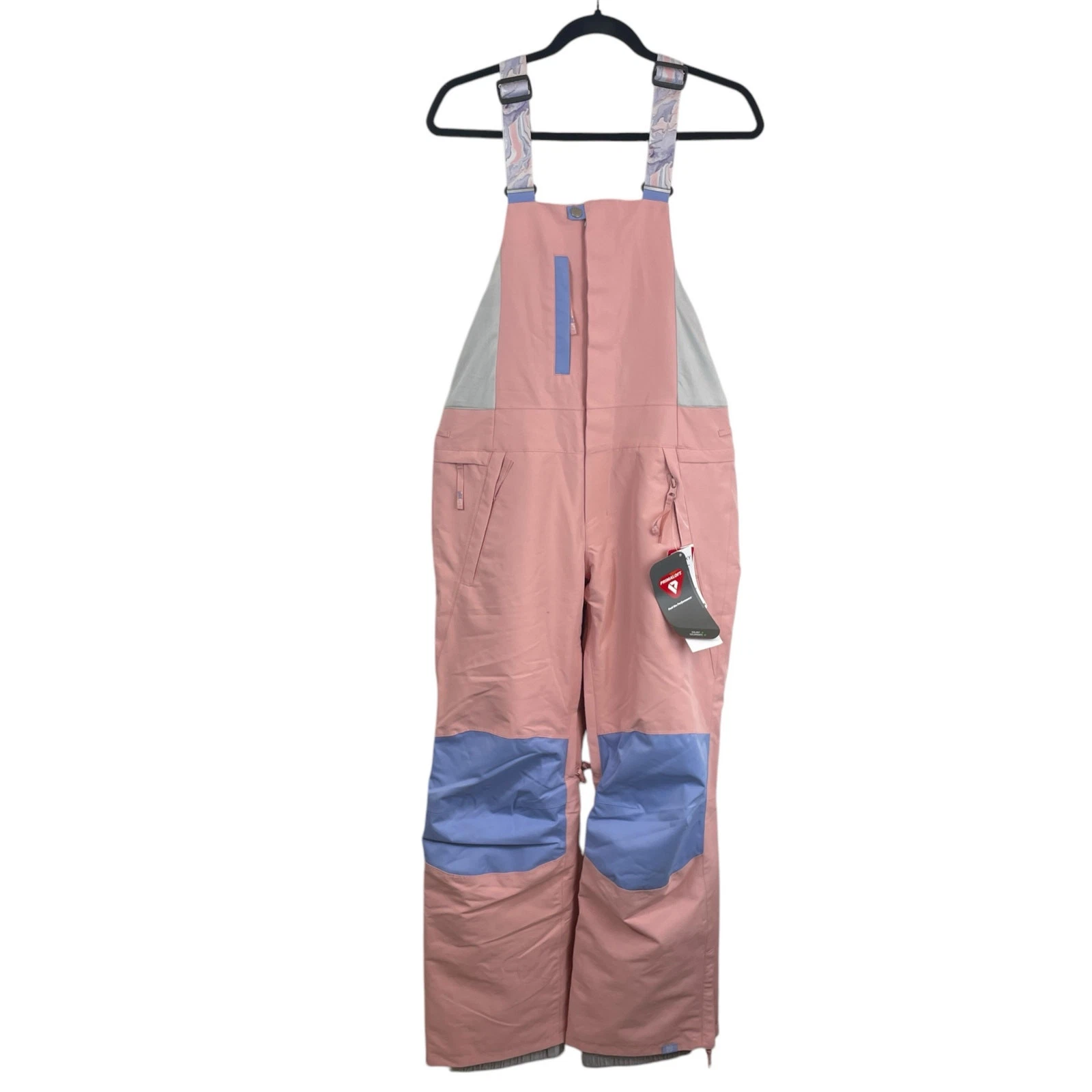 NWT Roxy Chloe Kim Insulated Waterproof Ski Snowboard Bib Pants Rose Pink Sz XS