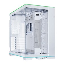 Lian Li O11D EVO RGB White, Dual Chamber Mid Tower Chassis, Tempered Glass Windo